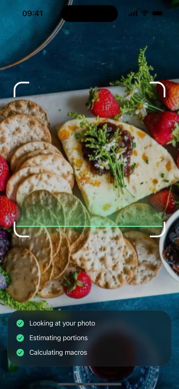 FoodAI scanning a meal photo